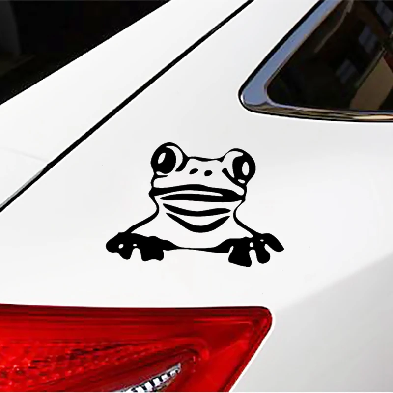 31341# Die-Cut Vinyl Decal Frog Car Sticker Waterproof Auto Decors on  Bumper Rear Window