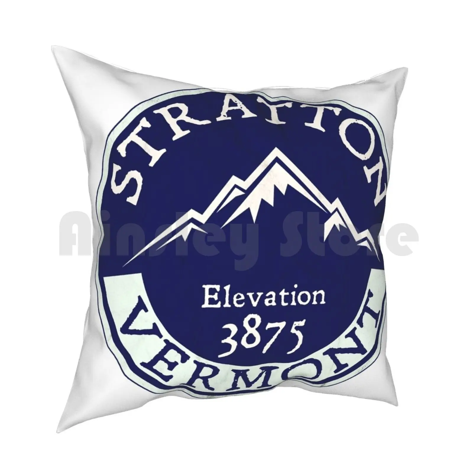 Stratton Vermont Skiing Mountains Ski Snowboarding Winter Sports Londonderry Pillow Case Printed Home Soft DIY Pillow cover