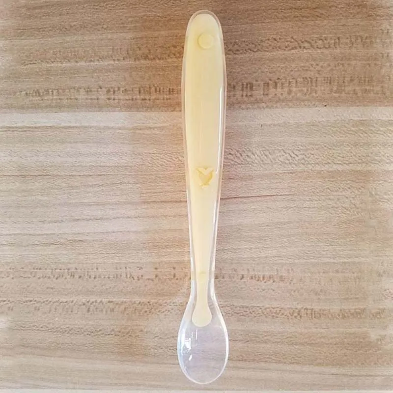 10Pcs 15.8Cm Infant Children Baby Silicone Soft Spoon Training Correction Feeding Meal Practice Food Water Milk Spoon