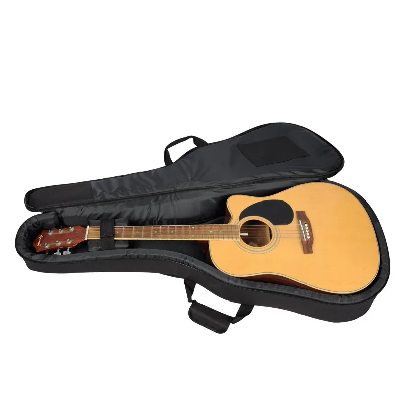 Waterproof Oxford Fabric Guitar Case Gig Bag Double Straps Padded Cotton for 40/41 Inch Thickening 25mm Bag