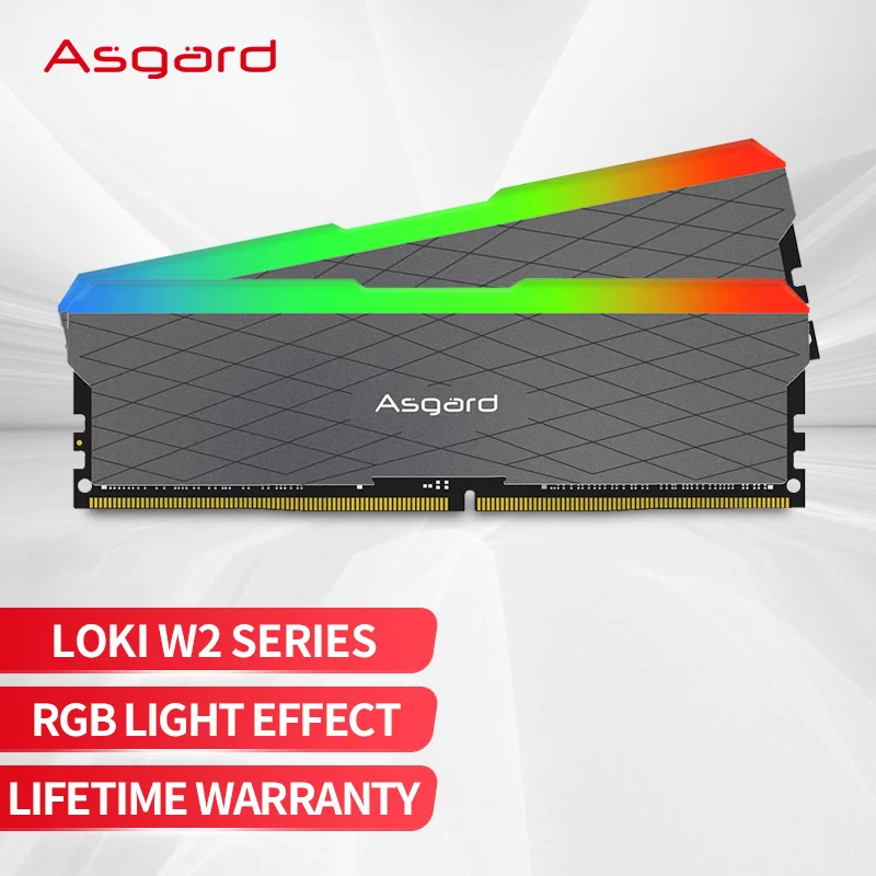 Imagem -02 - Memória do Desktop do Asgard-w2 Rgb Ram Ddr4 8gb x 16gb x 3200mhz Udimm