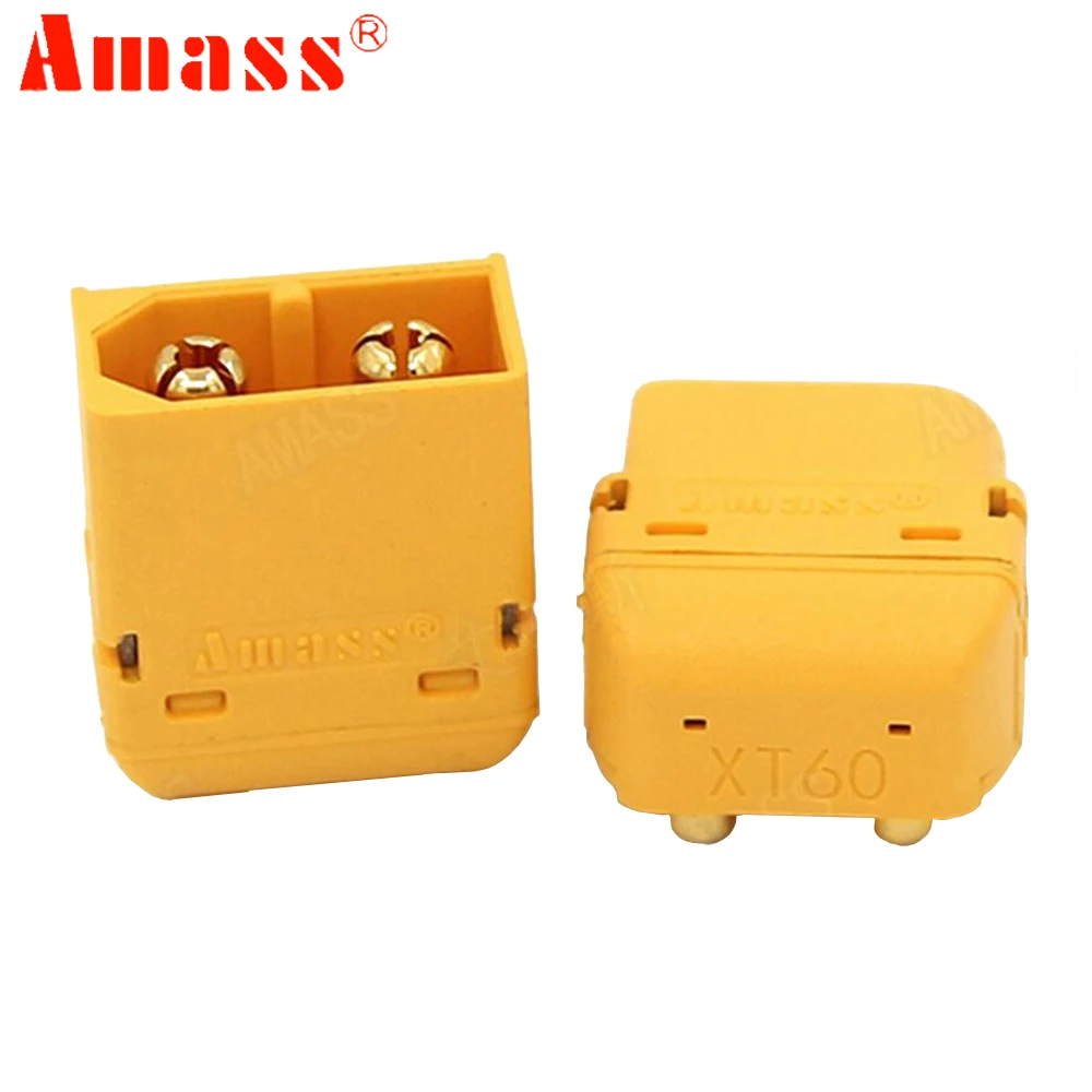 2pair Amass XT60PW XT60-PW Gold Banana Bullet Male Female Connectors Plug For RC Lipo Battery PCB Board RC Car Truck DIY Part
