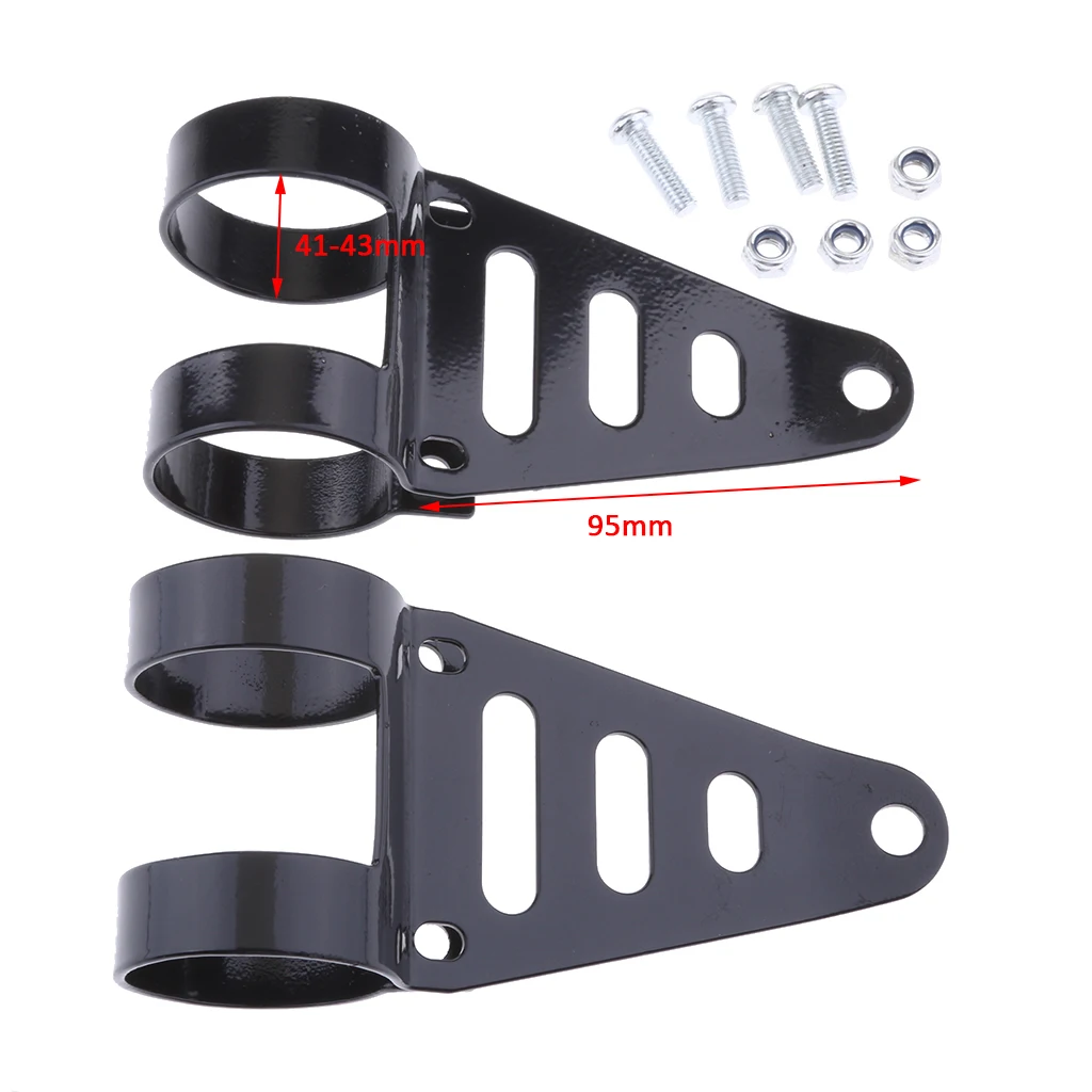 41-43mm Motorcycle Universal Headlight Fork Mount Bracket Head Lamp Holder image 6