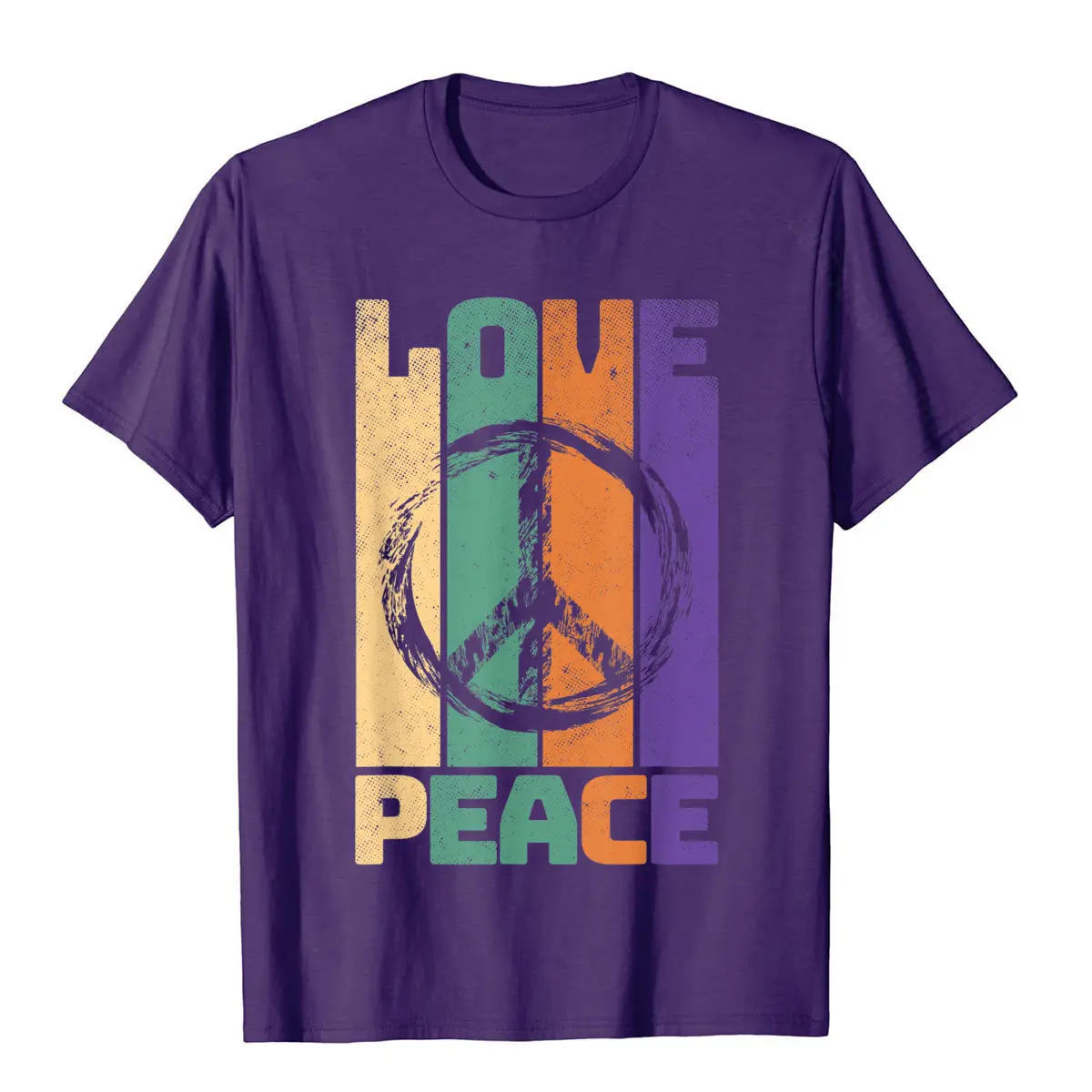 LOVE PEACE FREEDOM 60s 70s Tie Dye Vintage Hippie Costume T-Shirt Design T Shirt Tops Tees For Men Cotton Casual Top T-Shirts