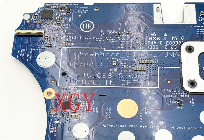 D'origine Pour HP Pavilion x360 14-cd Ordinateur Portable Carte Mère 18702-1 448.0E815.0011 455.0E801.A006 SRFFX i5-8265U Entièrement Testé OK