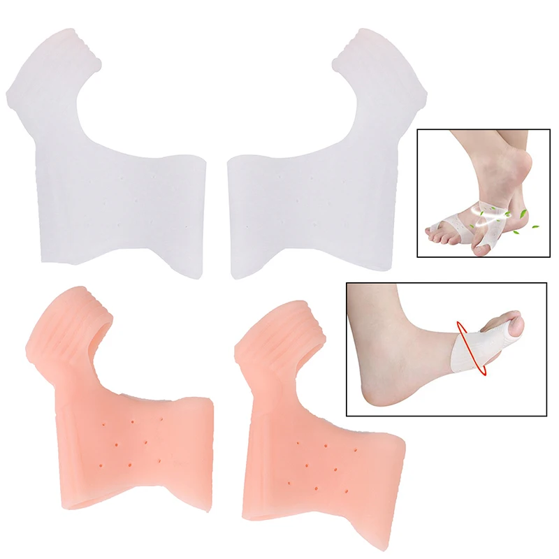 1Pair Braces Silicone Big Bone Orthopedic Bunion Correction Hallux Valgus Corrector Braces Toes Separator Foot Care Tool