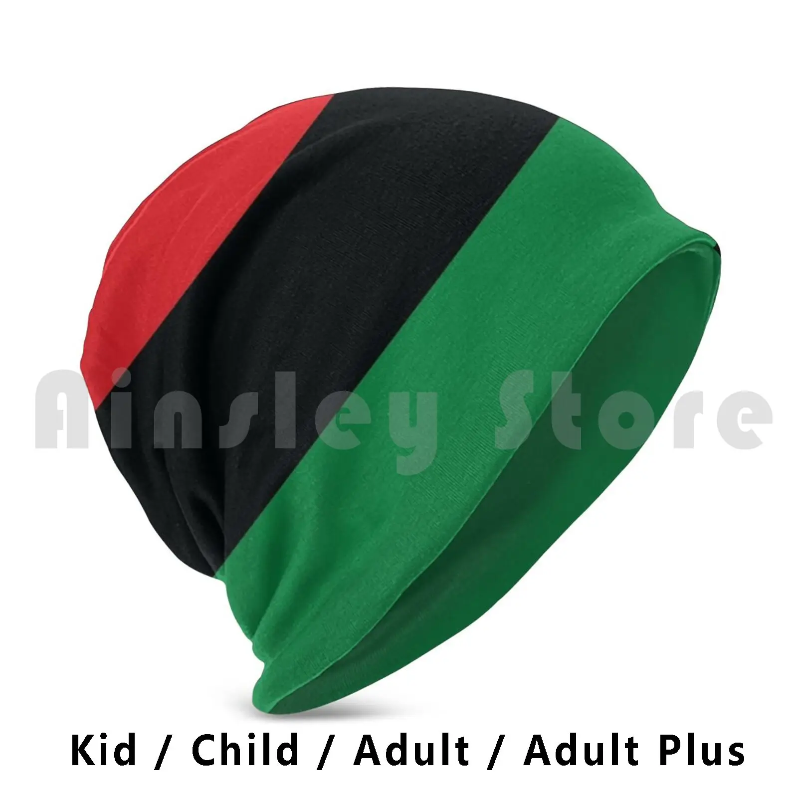 Black Liberation Flag Beanies Knit Hat Hip Hop Black Liberation Flag Pan African Flag Unia Flag Afro American Flag