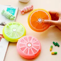 Weekly Rotating Travel Pill Box Pills Organizer Case Pocket Pill Case Home Medicine Box 7 Days Pill Container Storage Capsule