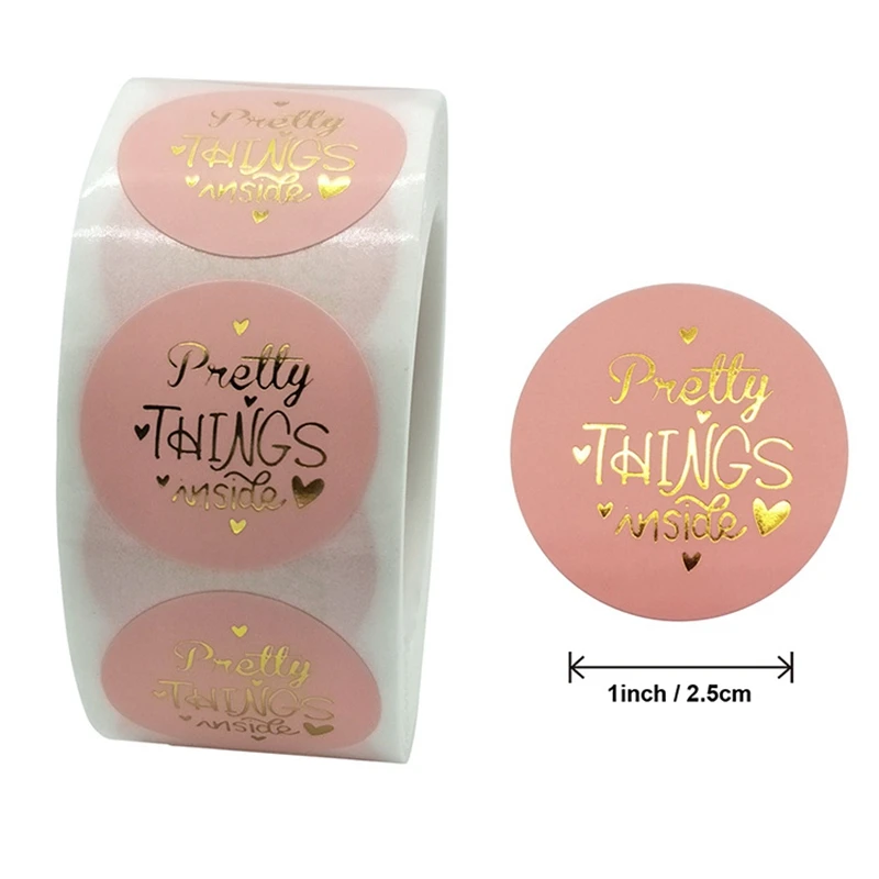 500pc Thank You for Your Order Stickers for Kids Gold Seal Label You've Got Great Taste Stationery Sticker Pretty Things Inside