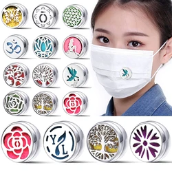 Aromatherapy Face Diffuser Clip Multiple Styles Essential Oil Locket Stainless Steel Magnetic Buckle 2022 Unisex Perfume Jewelry