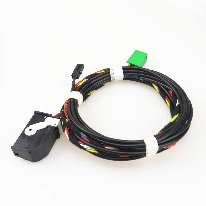 AZQFZ Car Bluetooth Module Plug Wire Harness Cable For VW Scirocco Tiguan Touran T5 Polo Eos CC Golf GTI MK5 MK6 1K8 035 730D