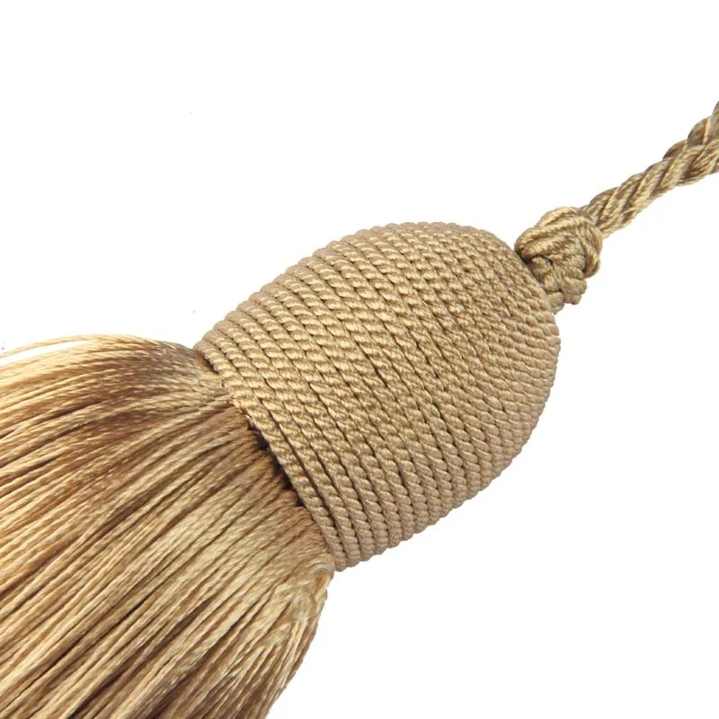 12cm Simple Tassels Pendant Silk Brush Fringe Sewing Hanging Rope Curtain Accessories Trim DIY Clothes Decoration Key Tassel