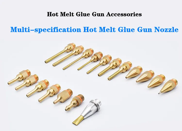 1Pcs Hot Melt Kleber Pistole Kupfer Anti-leckage Lange Düse Große und Kleine Durchmesser Düse Hot Melt kleber Pistole Düsen – Detail 1