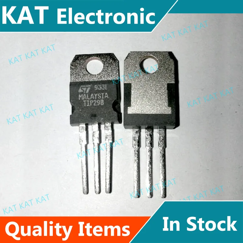 Transistor de silicona Epitaxial TIP29A TIP29B TIP29C TO-220AB NPN, lote de 5 unidades