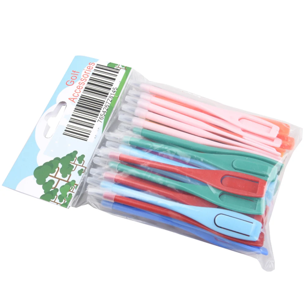 50pcs Plastic Golf Score Pen Pencil Recording Score Golf Pens Golf Marker Pencils Golfer Accessory Tool