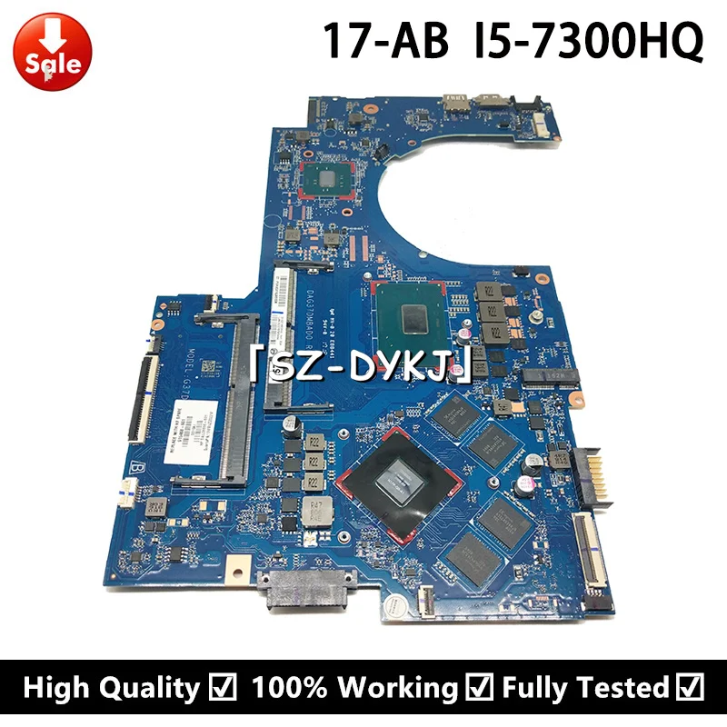 

For HP 17-AB 17-W TPN-Q174 Laptop Motherboard i5-7300HQ GTX1050 DAG37DMBAD0 915468-601 915468-501 915468-001 Mainboard