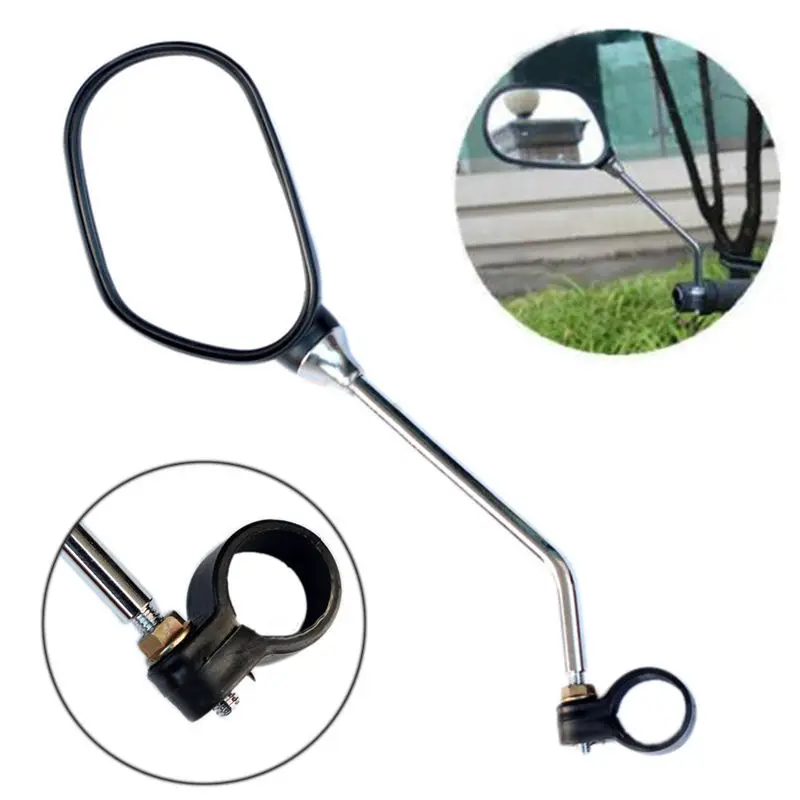 2pc Bike Rear Mirror 360 Degree Rotation Bicycle Rearview Mirror Suitable For Mountain Road Bike MTB Handlebar Left Right Mirror