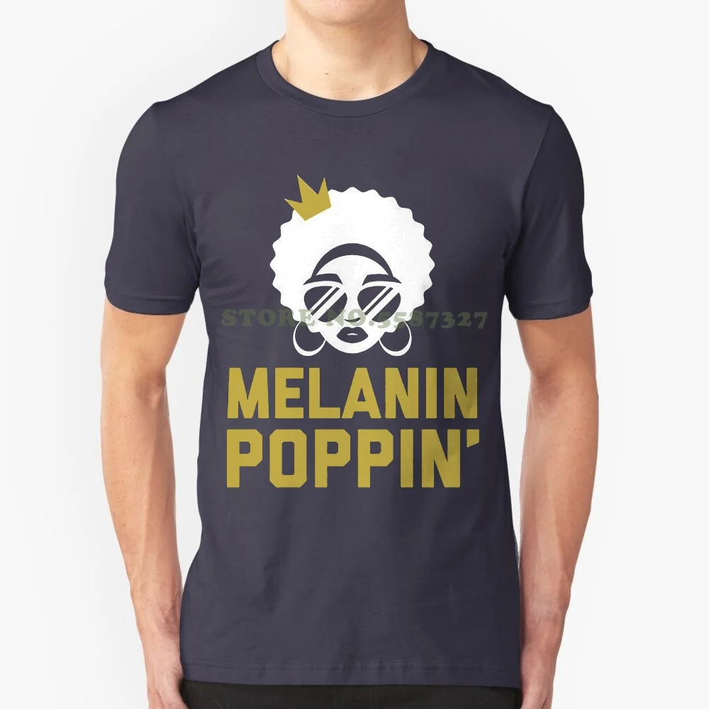 Pre-Cotton Tee Shirt For Men Melanin Poppin' Shirt / Melanin T Shirt Queen Skin Color