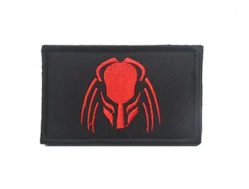 刺繡異形電影阿諾德鐵血戰士頭像臂章,帶魔鬼氈,戰術背心背包臂章 10 最佳銷售 外星人補丁 - №9