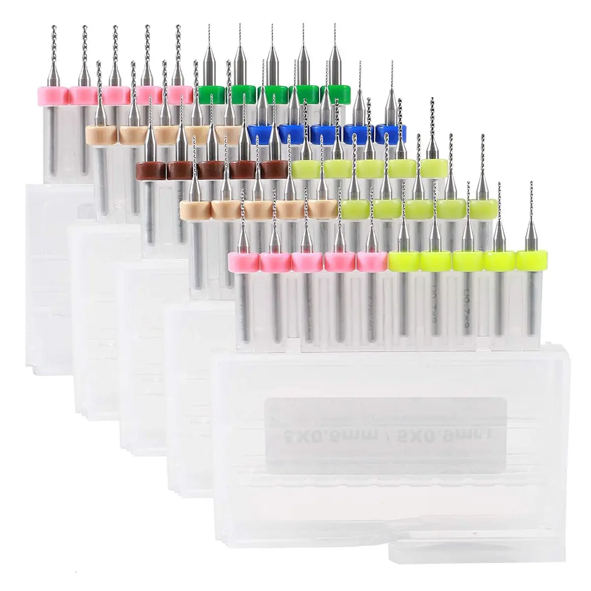 10Pcs PCB Drill Bits ชุดเกลียวขลุ่ยคาร์ไบด์0.3มม.0.4มม.0.5มม.0.6มม.0.7มม.0.8มม.0.9มม.1.0มม.1.1มม.1.2มม.PCB Rotary เครื่องมือ