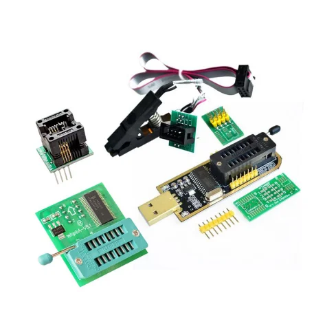 CH341A 24 25 Series EEPROM Flash BIOS USB Programmer Module + SOIC8 SOP8 Test Clip For EEPROM 93CXX / 25CXX / 24CXX