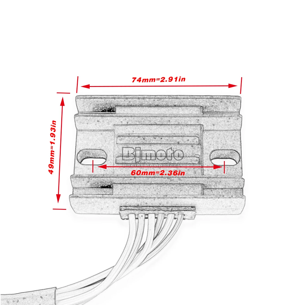 BJMOTO Motorcycle Voltage Regulator Rectifier For Aprilia Classic 125 1995-1999 MX125 2004-2006 Pegaso 650 1992-1995 Pegaso 600