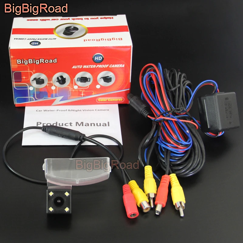 

BigBigRoad Car Rear View Reverse Backup Parking Camera For Honda Brio MK2 2018 2019 2020 Waterproof