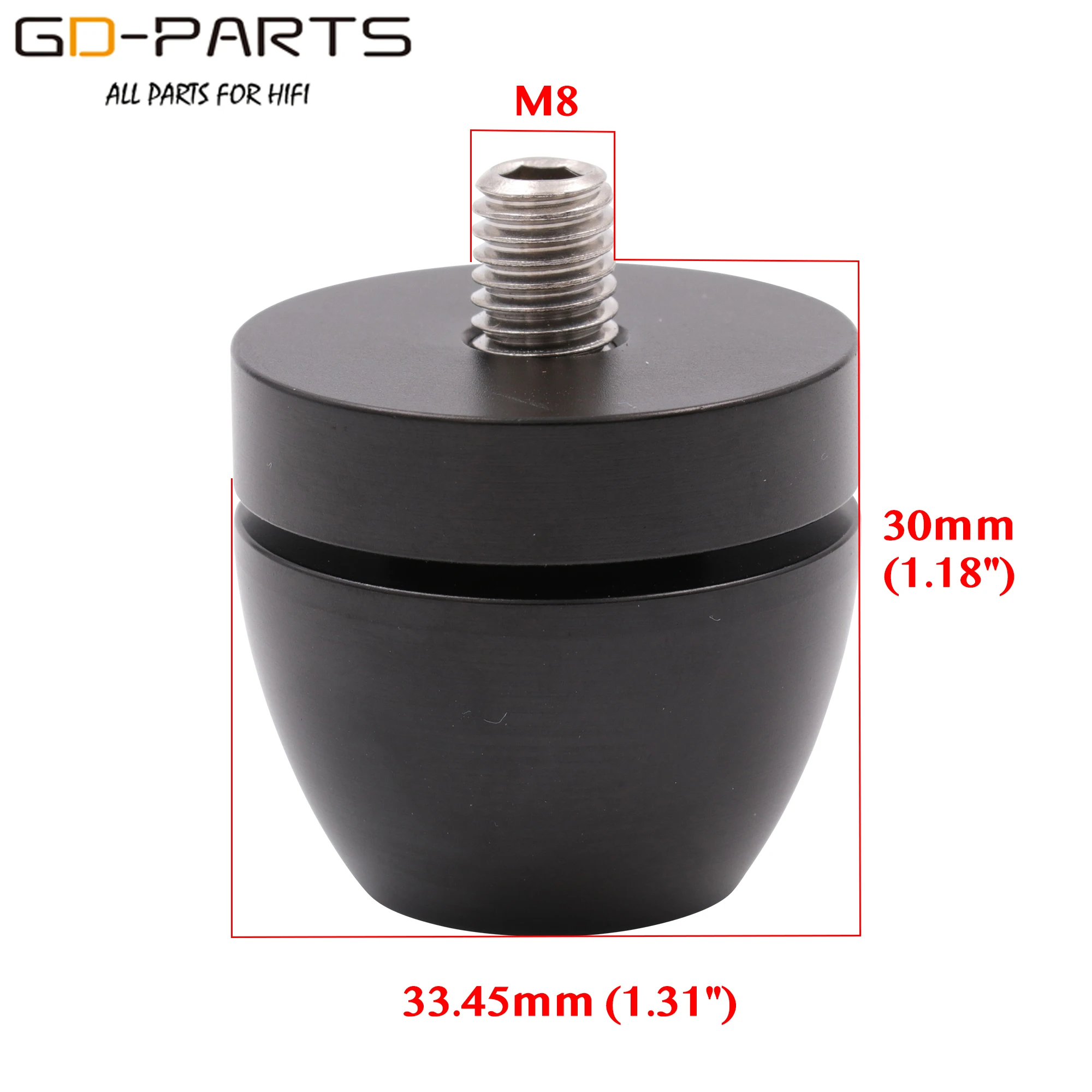Full Aluminum Amplifier Loudspeaker Spike FE Stand Hifi Audio DIY CD Turntable Recorder Chassis Isolation Foot Cone M4 M6 M8 M10