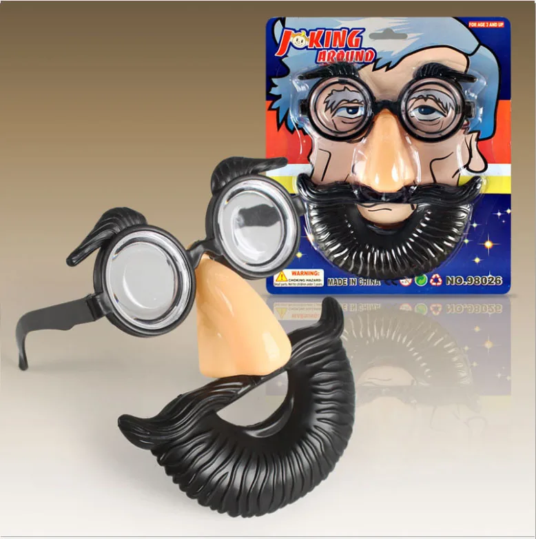 Party Favors Mask Kids Adults Funny Glasses Prank Toys Dress Up Props Halloween Masquerade Party Decoration New Fashion 1pc/set