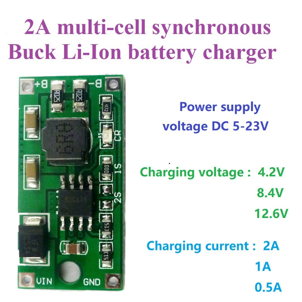 Multi-cell 1S 2S 3S Step-Down Buck Li-Ion Lipo moduł ładowarki baterii litowej DC 5V-23V 6V 9V 12V 15V 19V do 4.2V 8.4V 12.6V