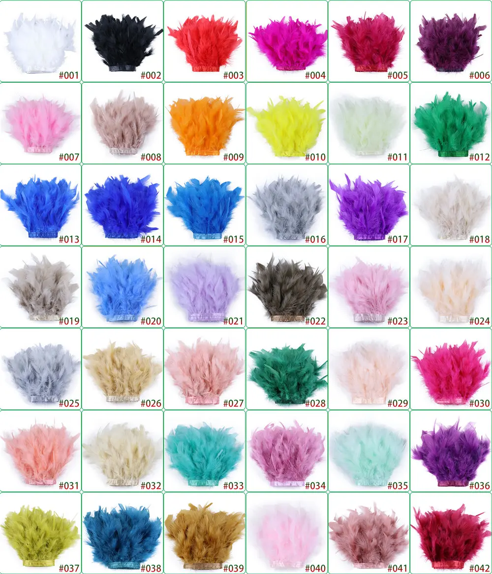 Fluffy Marabou Turkey Feathers Trims DIY Needlework Plumes On Ribbon Wedding Dress Accessories Decorative Feathers For Crafts