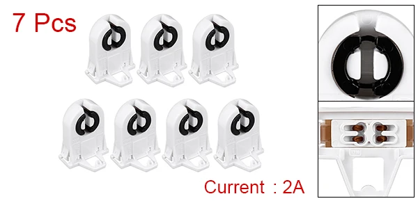 sourcing map 10Pcs Douille lampe T5 Fluorescent Lumière Support sourcing map 10Pcs Douille lampe T5 Fluorescent Lumière Support