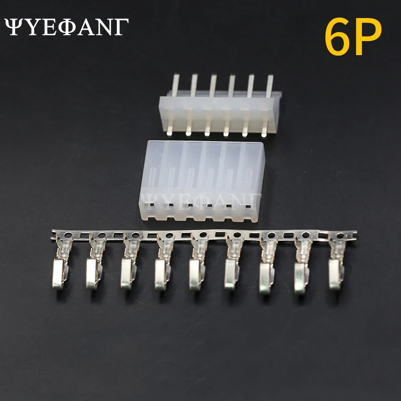 10set/lot CH3.96 3.96 mm CH3.96 - 2/3/4/5/6/7/8P Straight Pin connector 20pcs Male + 20pcs Female + terminal 3.96mm