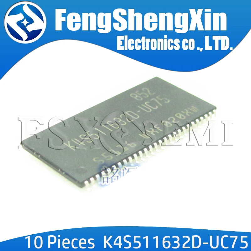 

10pcs/lot K4S511632D-UC75 TSOP-54 64M SDR Memory chips