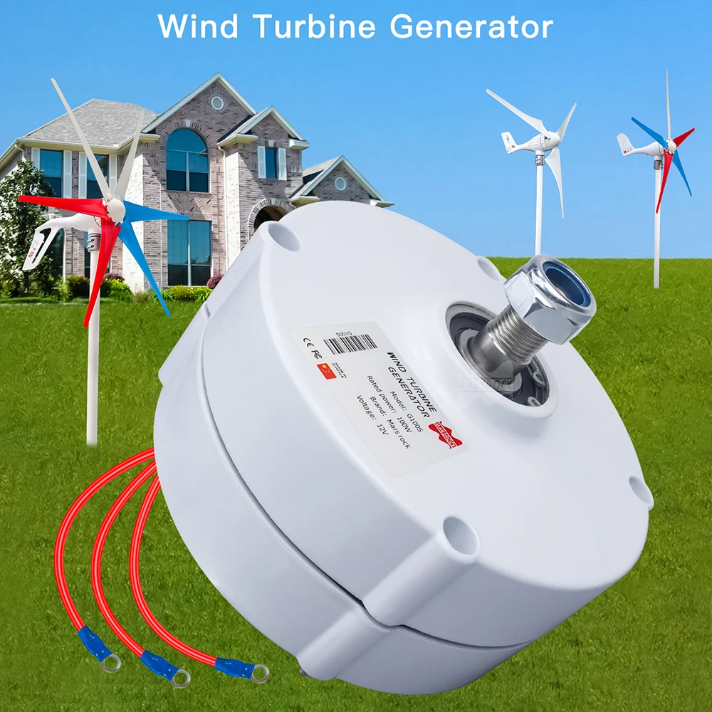 600R/M 100W 12V or 24V Permanent Magnet Generator AC Alternator For Vertical or Horizontal Wind Turbine 100W Wind Generator