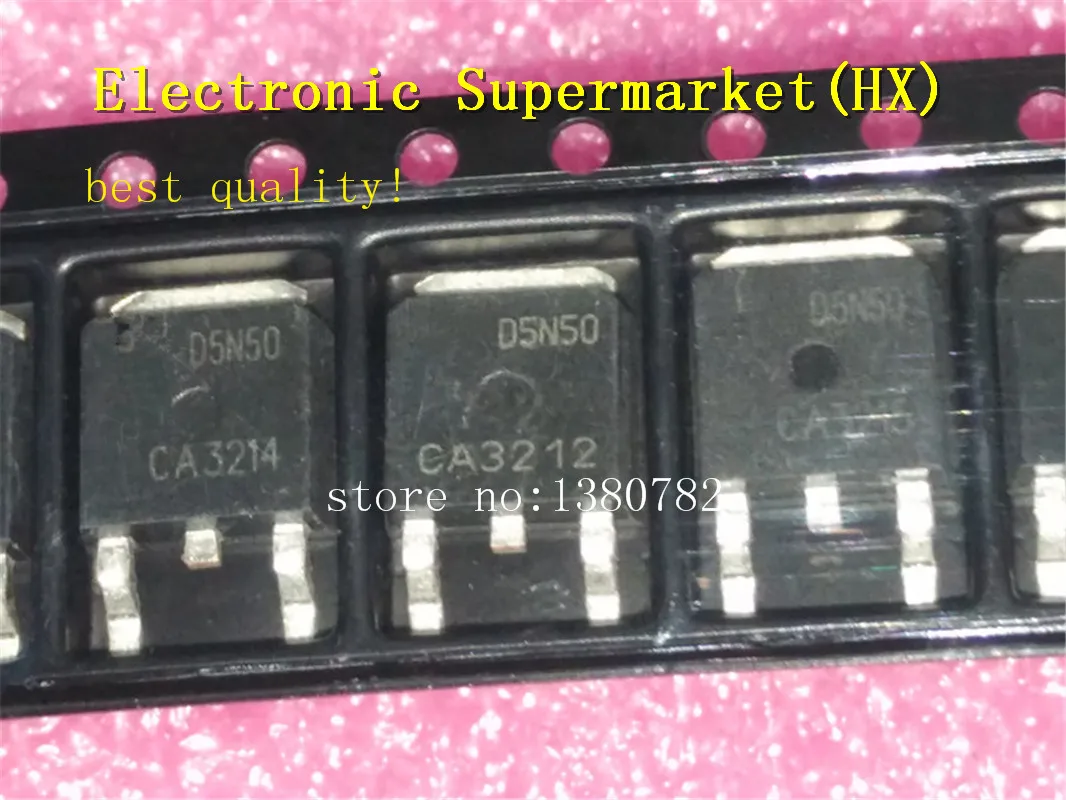 

Free Shipping 100pcs/lots AOD5N50 D5N50 FDD5N50 TO-252 New original IC In stock!