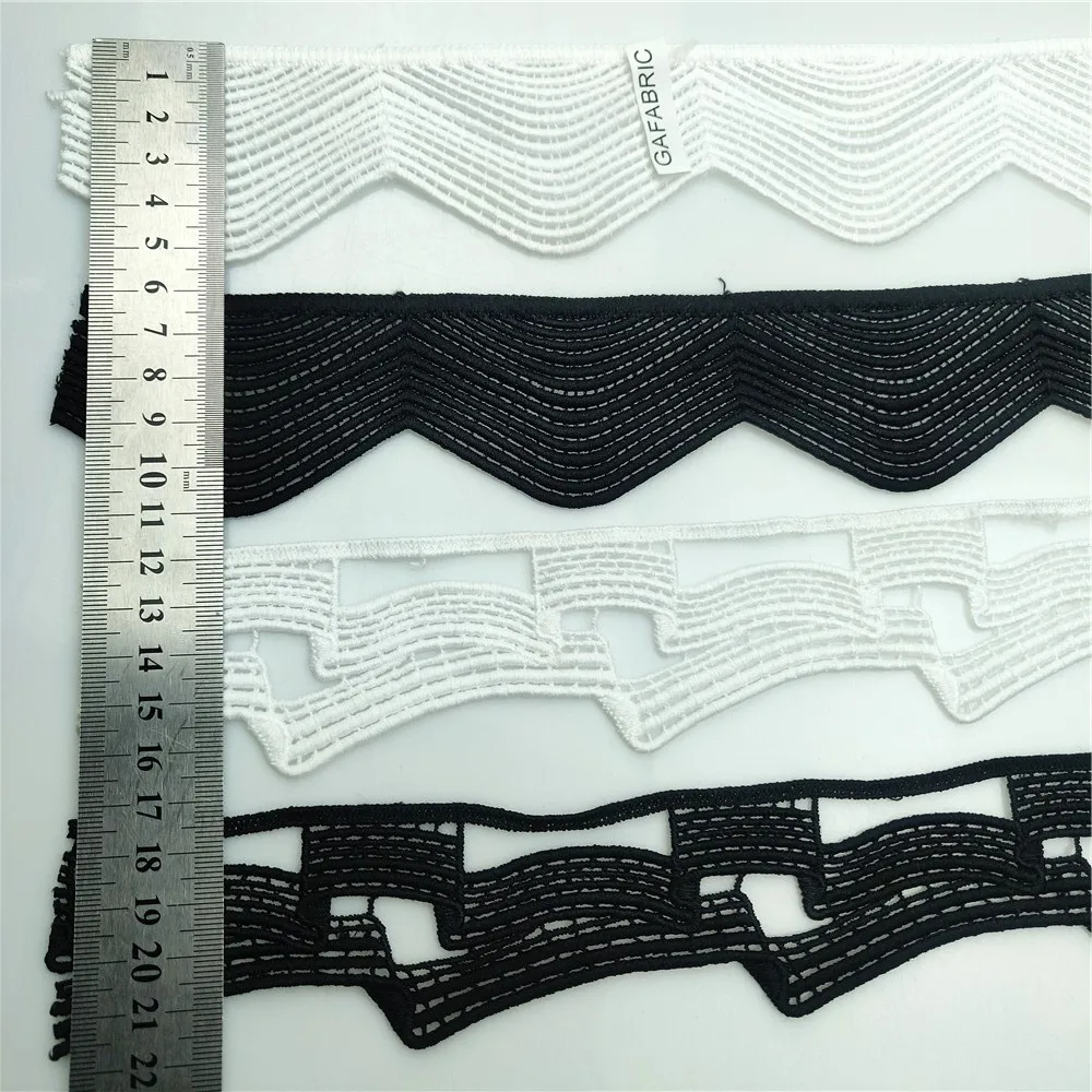 5cm Width Embroidered Lace Fabric 1 yard Classical Water soluble Lace trims for Garment Sewing Accessories