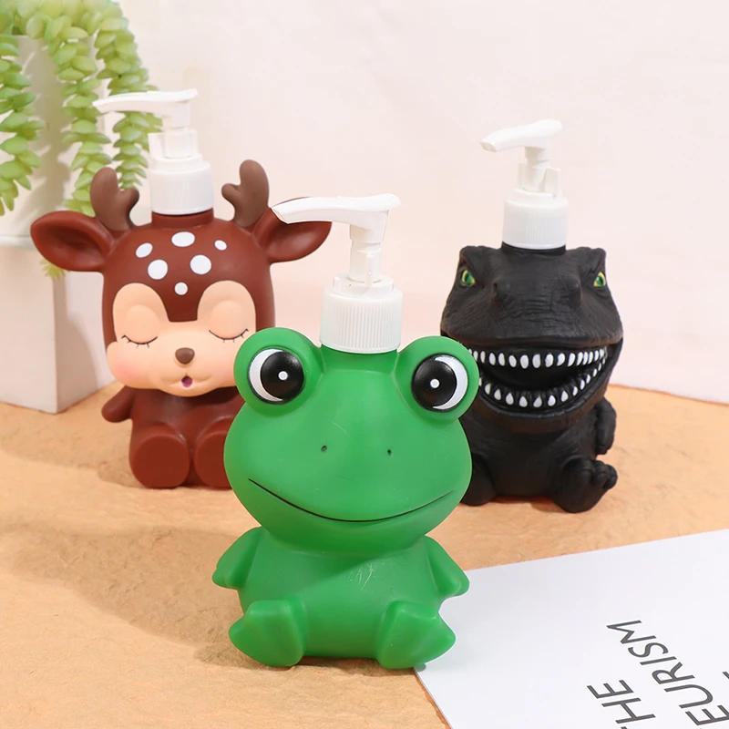 Cute Cartoon Animal Hand Soap Pump Lotion Hand Soap Shampoo Shower Gel Dispenser