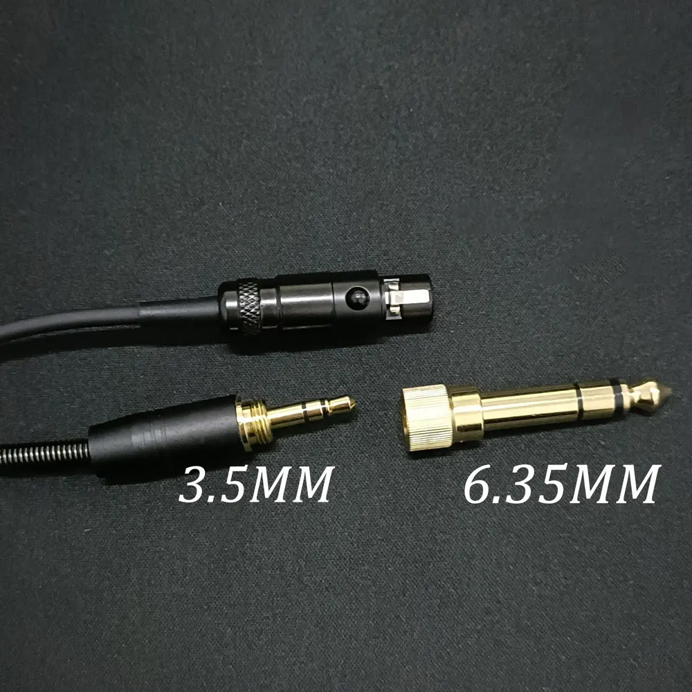 New Spring Headphone Cable for AKG K240 K702 Q701 K271 K267 K712 k550 mkiii Headset Audio Wire 6.35 / 3.5mm Male to Mini XLR