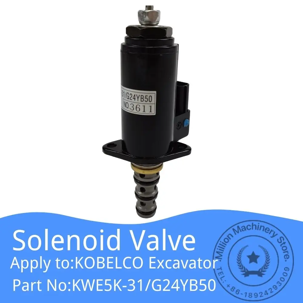 KWE5K-31 G24YB50 Rotary Solenoid Valve for KOBELCO Excavator SK200-8 YN35V00051F1