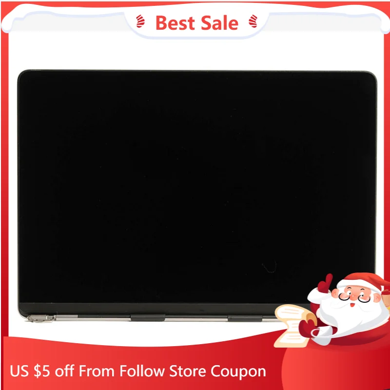 13.3 inch For Apple MacBook Retina 13 A1989 2018-19 EMC 3214 LCD Screen Display Assembly 661-10037 Gray / Sliver