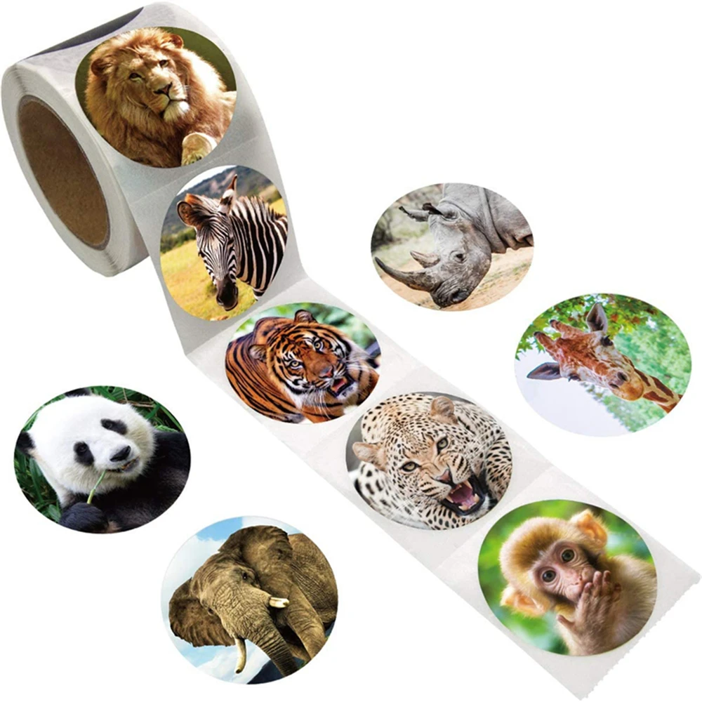 500 Pcs Cute Stickers Teacher Reward Sticker Fun Motivation Animal Stickers for School Teacher Student Stationery Stickers Kids