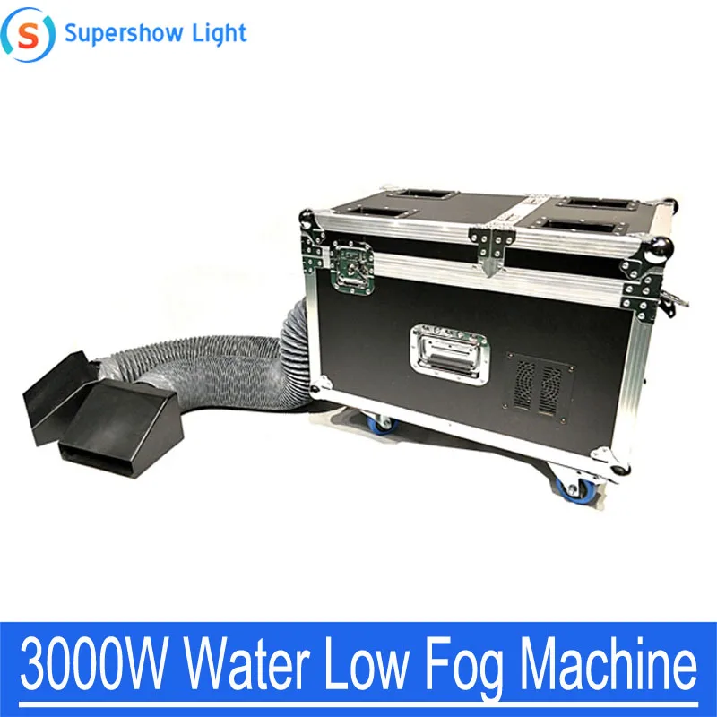 3000w Dual Head Low Water Fog Machine 2 Tube Smoke Machine for Wedding Advertisement and Pub