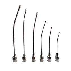 1 Pcs Stainless Steel Gastric Applicator Syringe Nozzle Rats And Mice/Parrots/Birds/Poultry Livestock/Pets Elbow Needle No.8-20