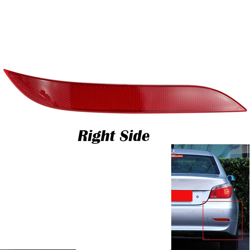 1 Pair Rear Bumper Reflector Light Left & Right 63146915039 63146915040 Replacement for BMW 5 Series E60 2004-2007 5Models