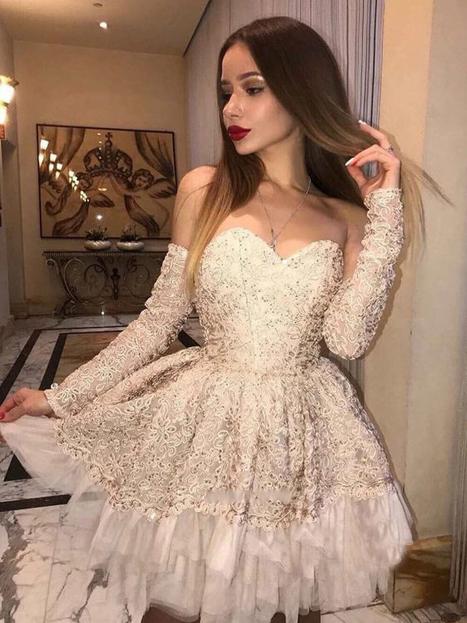 

Champagne Cocktail Dresses 2020 Women Formal Party Short Prom Dress Off Shoulder Robe De Soiree Homecoming Gown Graduation Dress