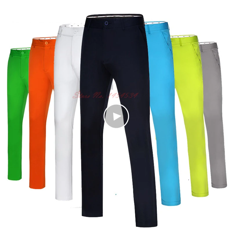 4XL Professional Men Thin Sportswear Slim Long Ball Pant Loose Tennis Baseball MaleTrousers Version De Golf Pour Hommes Clothes