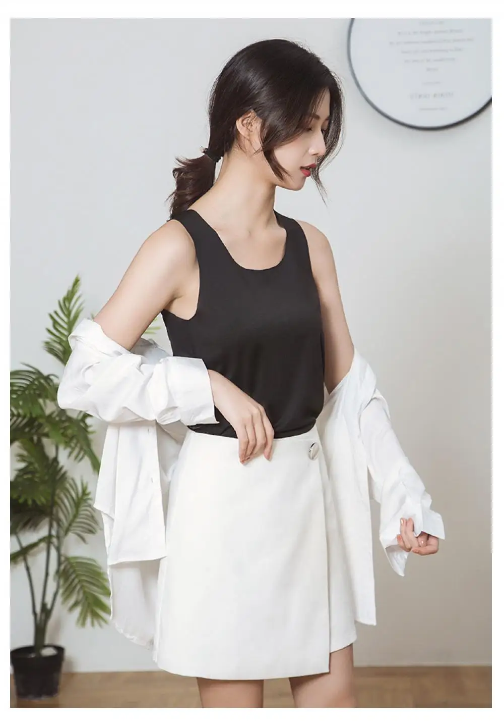 

Non Marking Ice Silk Vest Inner Wear Base Body Underwear Student Female Korean Version Thin Sling Camisole Crop Top Woman Cloth