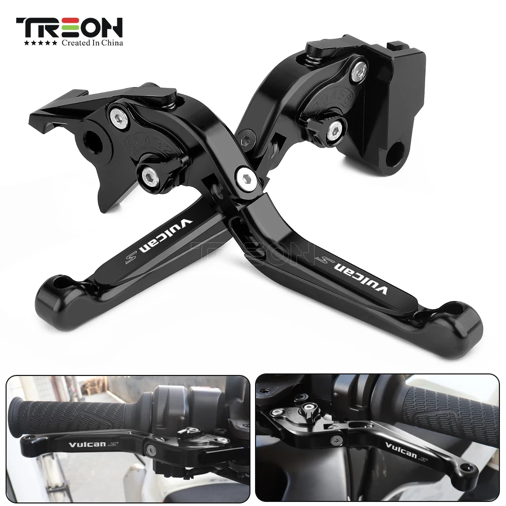 For KAWASAKI VULCAN S 650 VN VN650 2015-2017 2018 2019 2021 CNC Aluminum Levers Motorcycles Foldable Extendable Brake Clutch