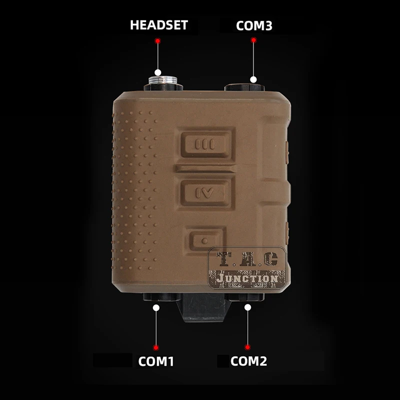 FCS DulV60-Connecteur émetteur-récepteur PTT pour médailles, ensemble de sauna Comtac III Comtac3, câble adaptateur KN6 à UAnth/ U PTT, 6 broches